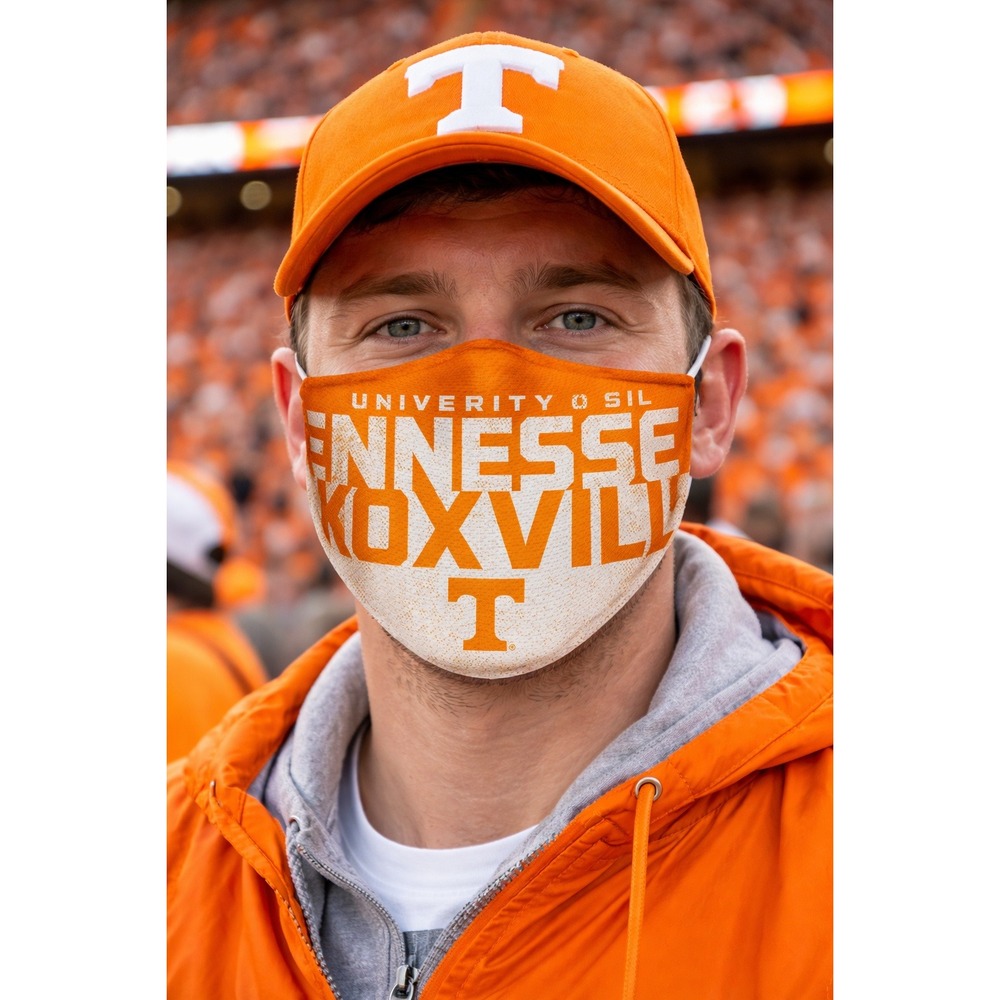 University of Tennessee Volunteers Face Mask‎ 3-Pack Orange White Vols Fan Gear - Picture 3 of 4